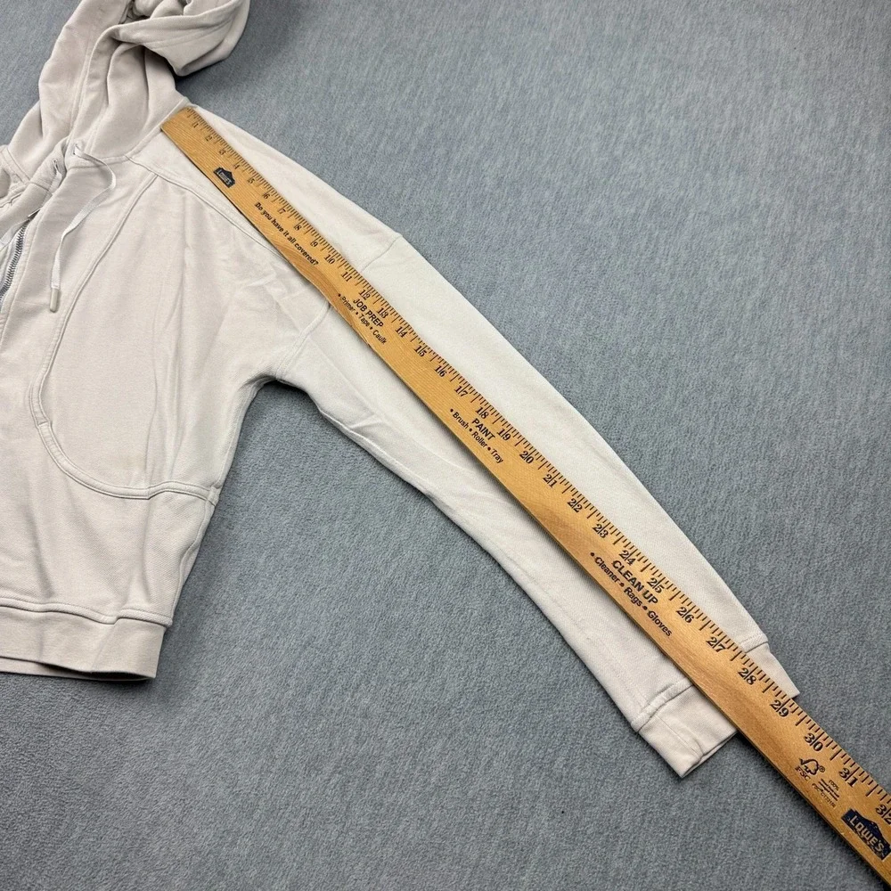 Lululemon Next Move Jacket‎ Hoodie Womens 12 Beige Full Zip Sweatshirt W4APOS